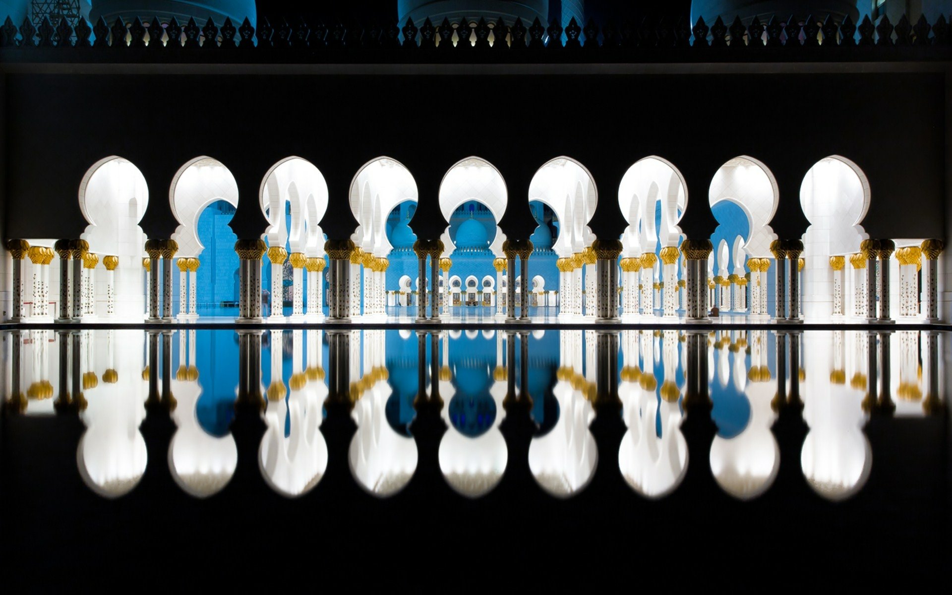 Download United Arab Emirates Abu Dhabi Building Mosque Religious Sheikh Zayed Grand Mosque HD Wallpaper