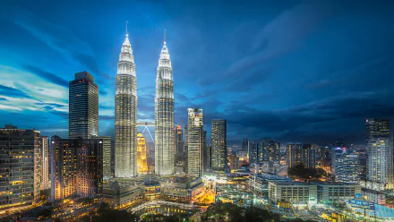 Malaysia Kuala Lumpur building man made Petronas Towers HD Desktop Wallpaper | Background Image