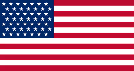 HD desktop wallpaper of the American flag, featuring a blue field with white stars and alternating red and white stripes.