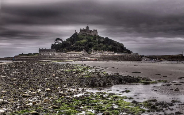 religious Mont Saint- Michel HD Desktop Wallpaper | Background Image