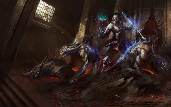 creature book witchcraft demon fantasy sorcerer HD Desktop Wallpaper | Background Image