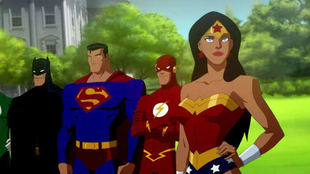 Wally West Wonder Woman Flash Superman Batman movie Justice League: Crisis On Two Earths HD Desktop Wallpaper | Background Image
