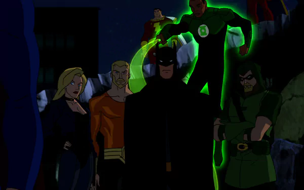 Billy Batson John Stewart (Green Lantern) Captain Marvel Black Canary Green Arrow Green Lantern Batman Aquaman TV Show Young Justice HD Desktop Wallpaper | Background Image