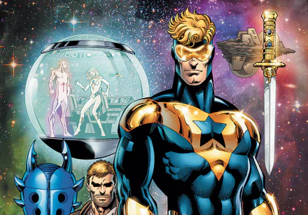 Comic Booster Gold HD Desktop Wallpaper | Background Image