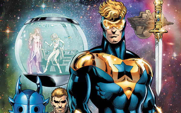 Comic Booster Gold HD Desktop Wallpaper | Background Image
