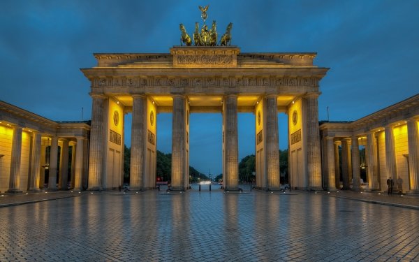 Construction Humaine Brandenburg Gate Monuments Allemagne Monument Berlin Statue Fond d'écran HD | Image