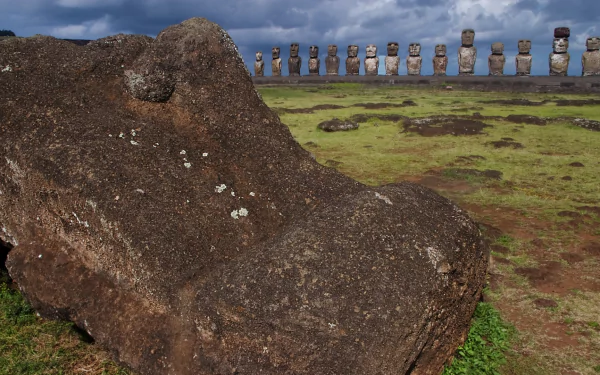 man made ahu tongariki HD Desktop Wallpaper | Background Image