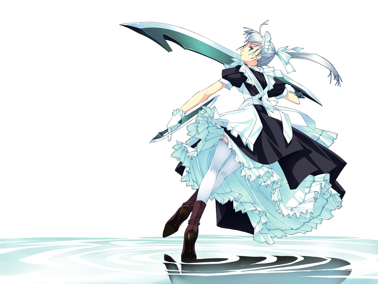 Elegant Anime Maid HD Wallpaper | 1600x1200 | Wallpaper Abyss