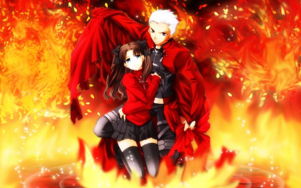 Anime Fate/stay Night Fate Series Rin Tohsaka Archer HD Wallpaper | Hintergrund