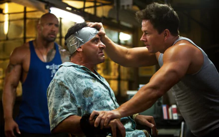 Dwayne Johnson Daniel Lugo victor kershaw Tony Shalhoub Paul Doyle Mark Wahlberg movie Pain & Gain HD Desktop Wallpaper | Background Image