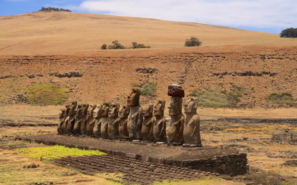man made ahu tongariki HD Desktop Wallpaper | Background Image