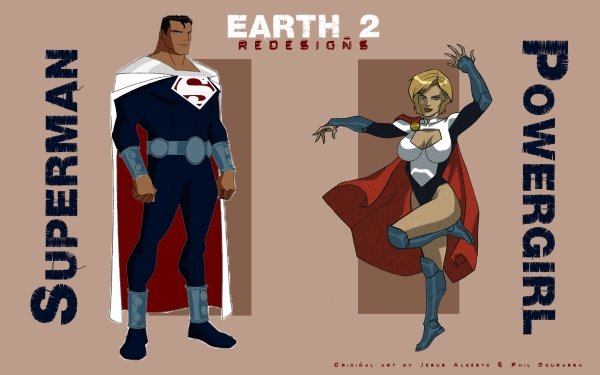 Comics Earth 2 Earth-Two Superman Power Girl HD Wallpaper | Background Image