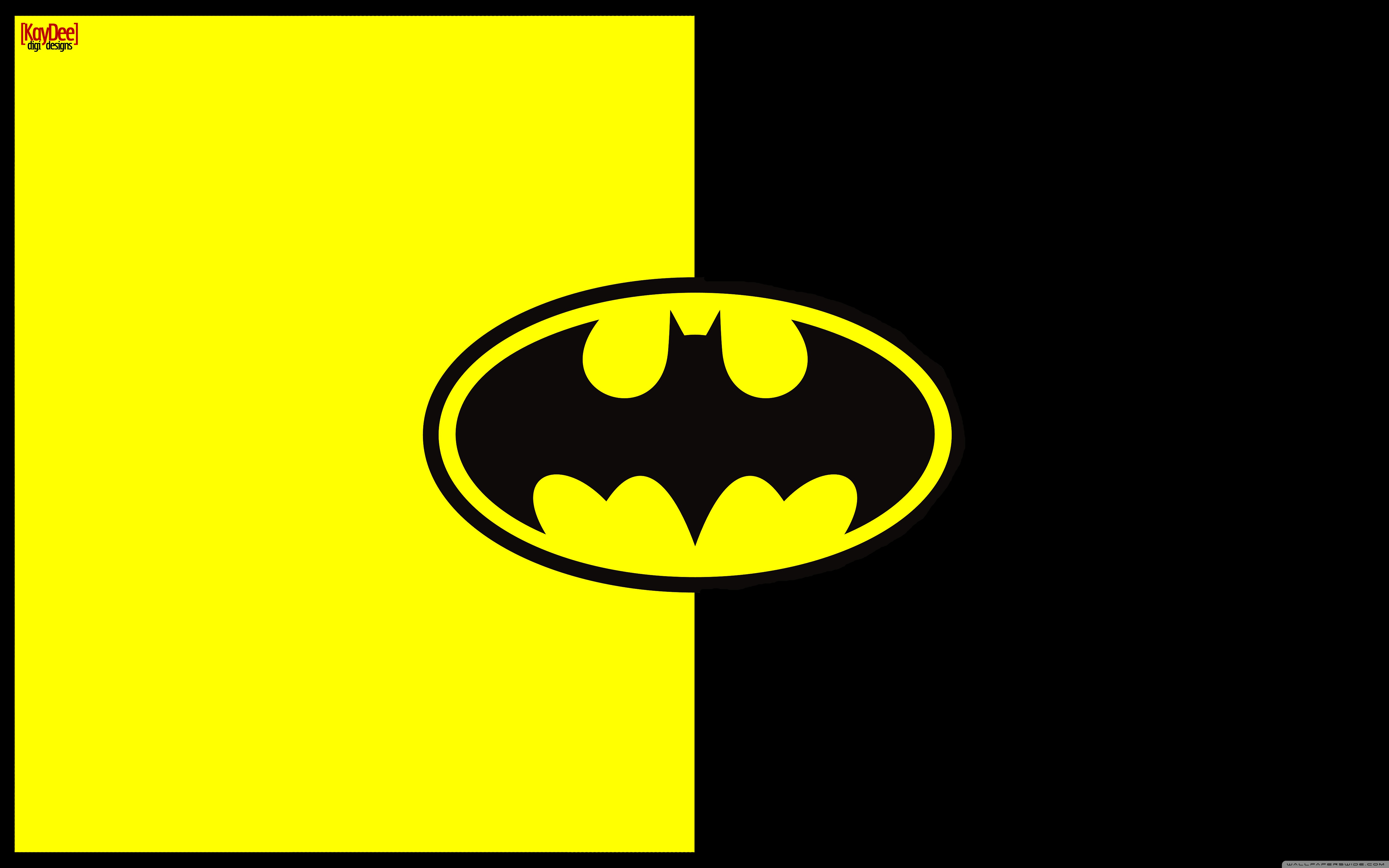 Batman In Yellow Background 4K HD Batman Wallpapers, HD Wallpapers