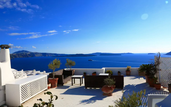 grece man made Santorini HD Desktop Wallpaper | Background Image
