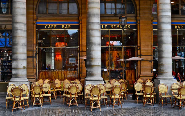 Paris cafe nemours man made cafe HD Desktop Wallpaper | Background Image