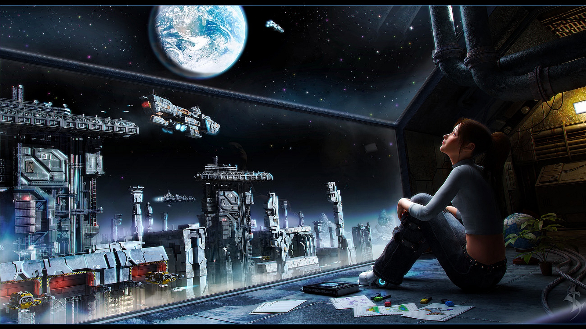 Фантастика 2024 г. Девушка на космическом корабле. Космос будущее. Космический город будущего. Космическое будущее человечества.