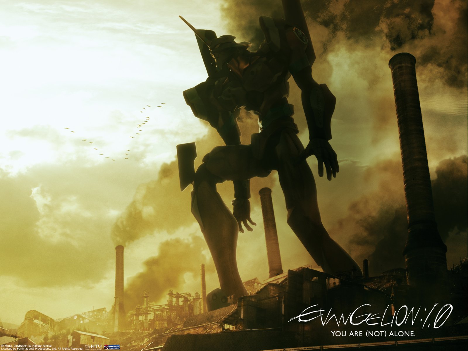 Evangelion Unit-01 HD Wallpaper: A Stunning Anime Landscape