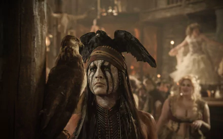 Tonto Johnny Depp movie The Lone Ranger HD Desktop Wallpaper | Background Image