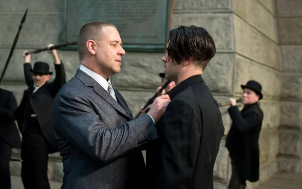 Pearly Soames Russell Crowe Peter Lake Colin Farrell movie Winter's Tale HD Desktop Wallpaper | Background Image