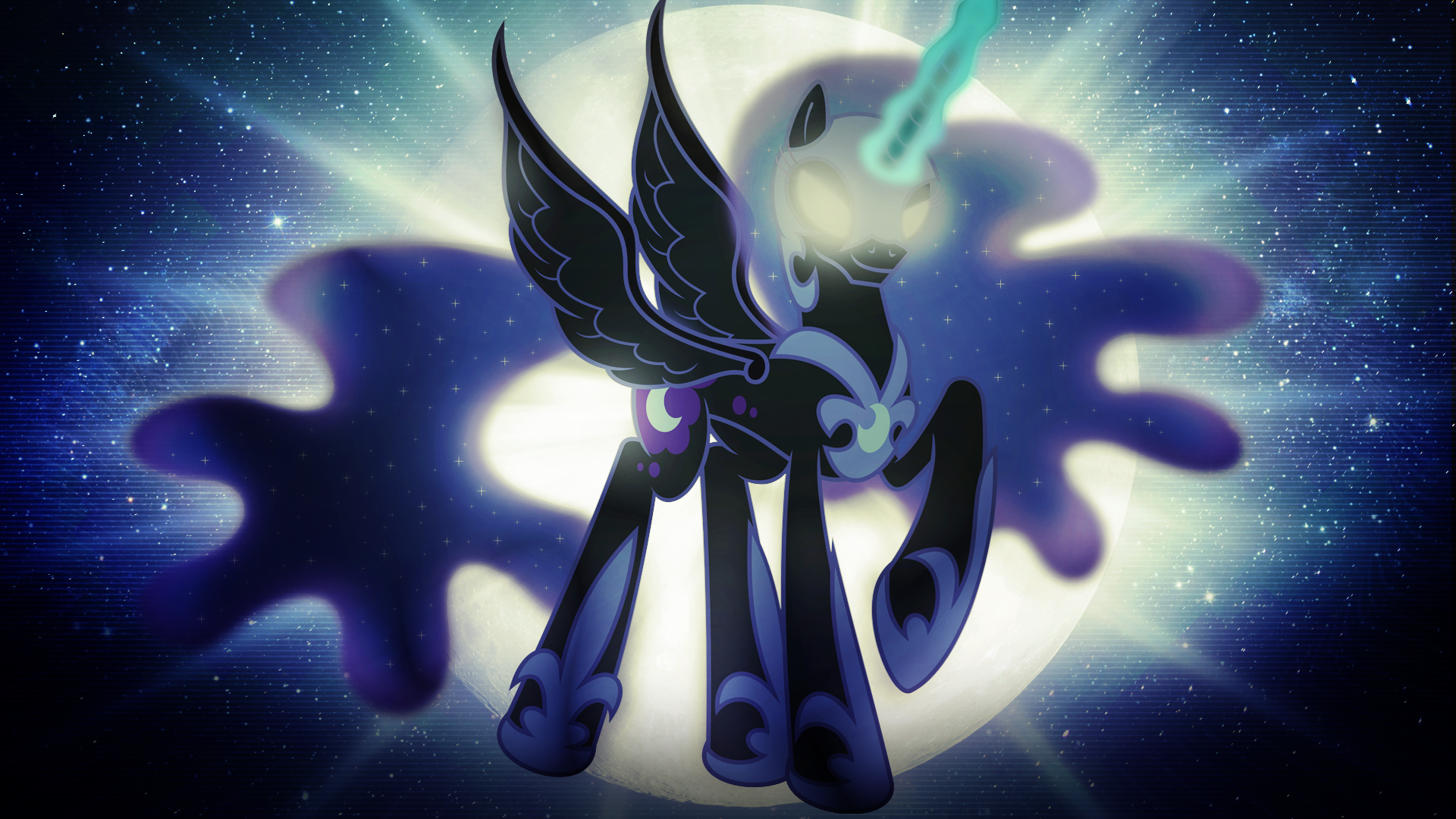 Nightmare Moon Stare by ViperDash-Venomous
