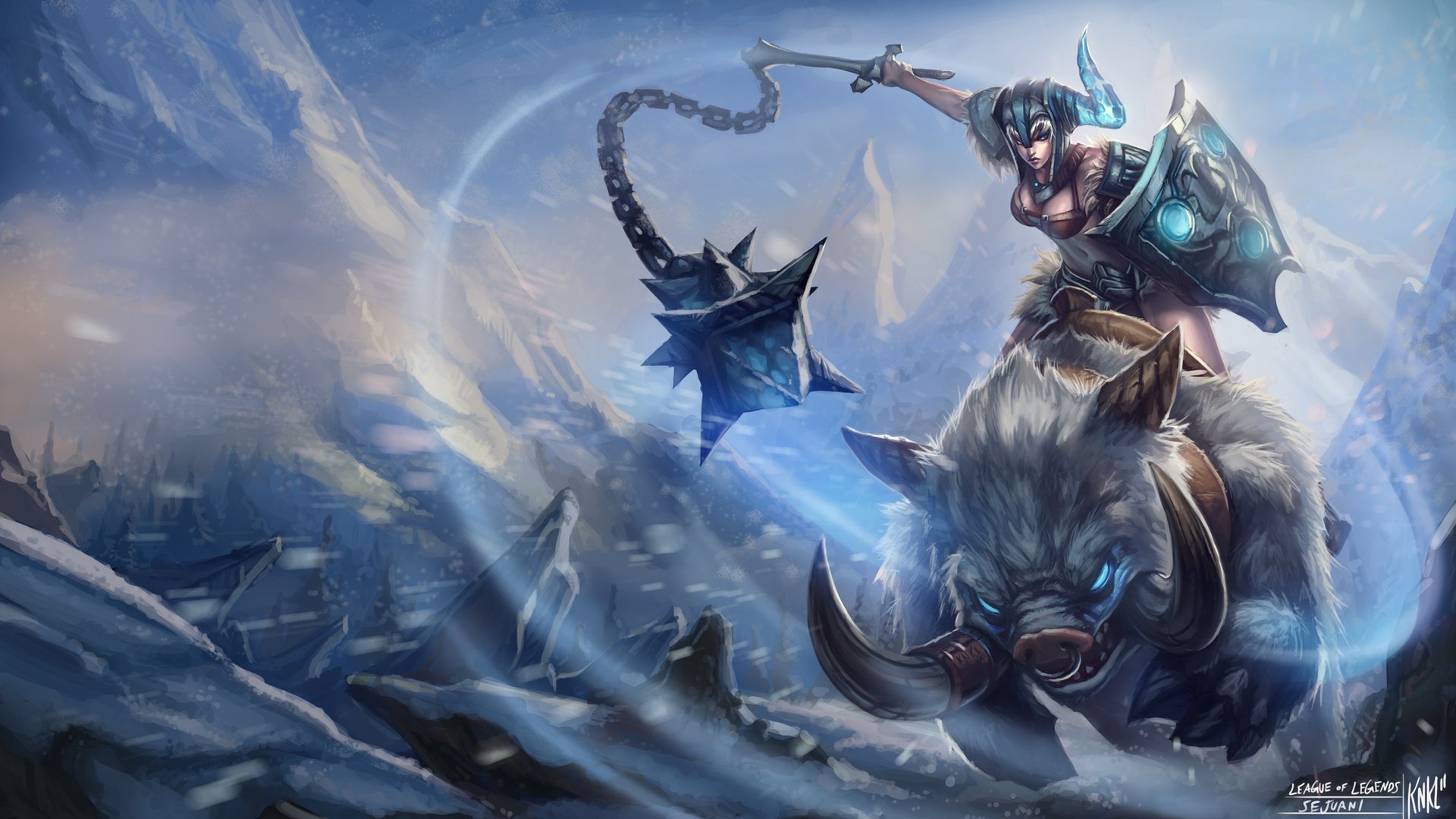 Download Sejuani (League Of Legends) Video Game League Of Legends HD Wallpaper by Kienan Lafferty