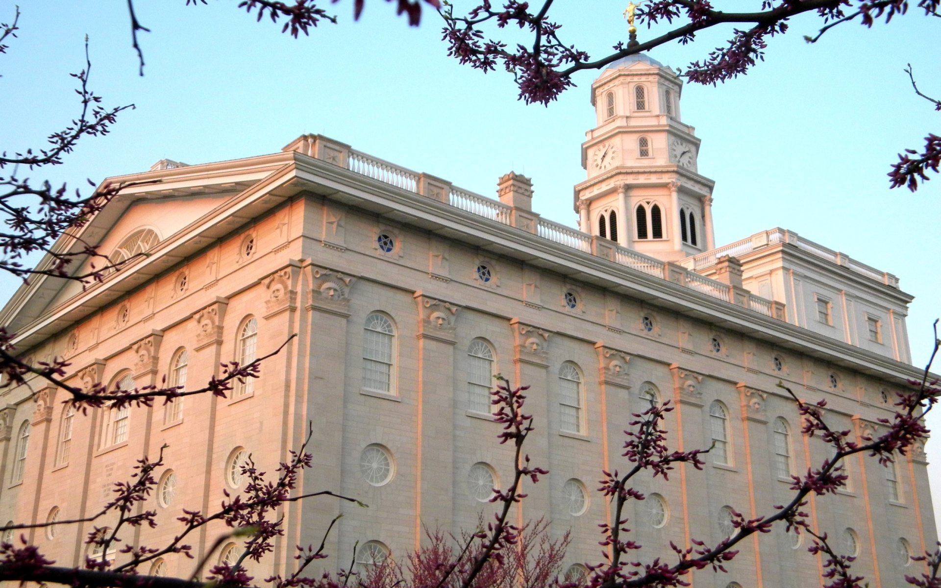 Download Religious Nauvoo Temple HD Wallpaper