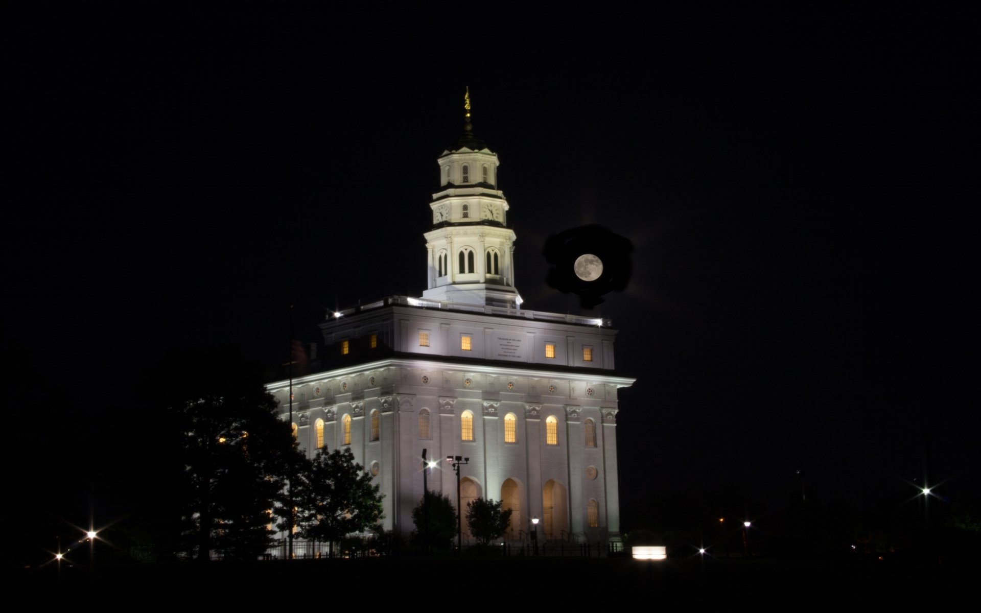 Download Religious Nauvoo Temple HD Wallpaper