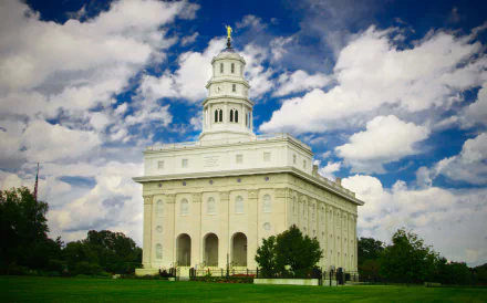 religious Nauvoo Temple HD Desktop Wallpaper | Background Image