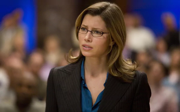 Jessica Biel in a scene from the movie I Now Pronounce You Chuck and Larry, shown in 4K Ultra HD quality as a PC desktop wallpaper background.