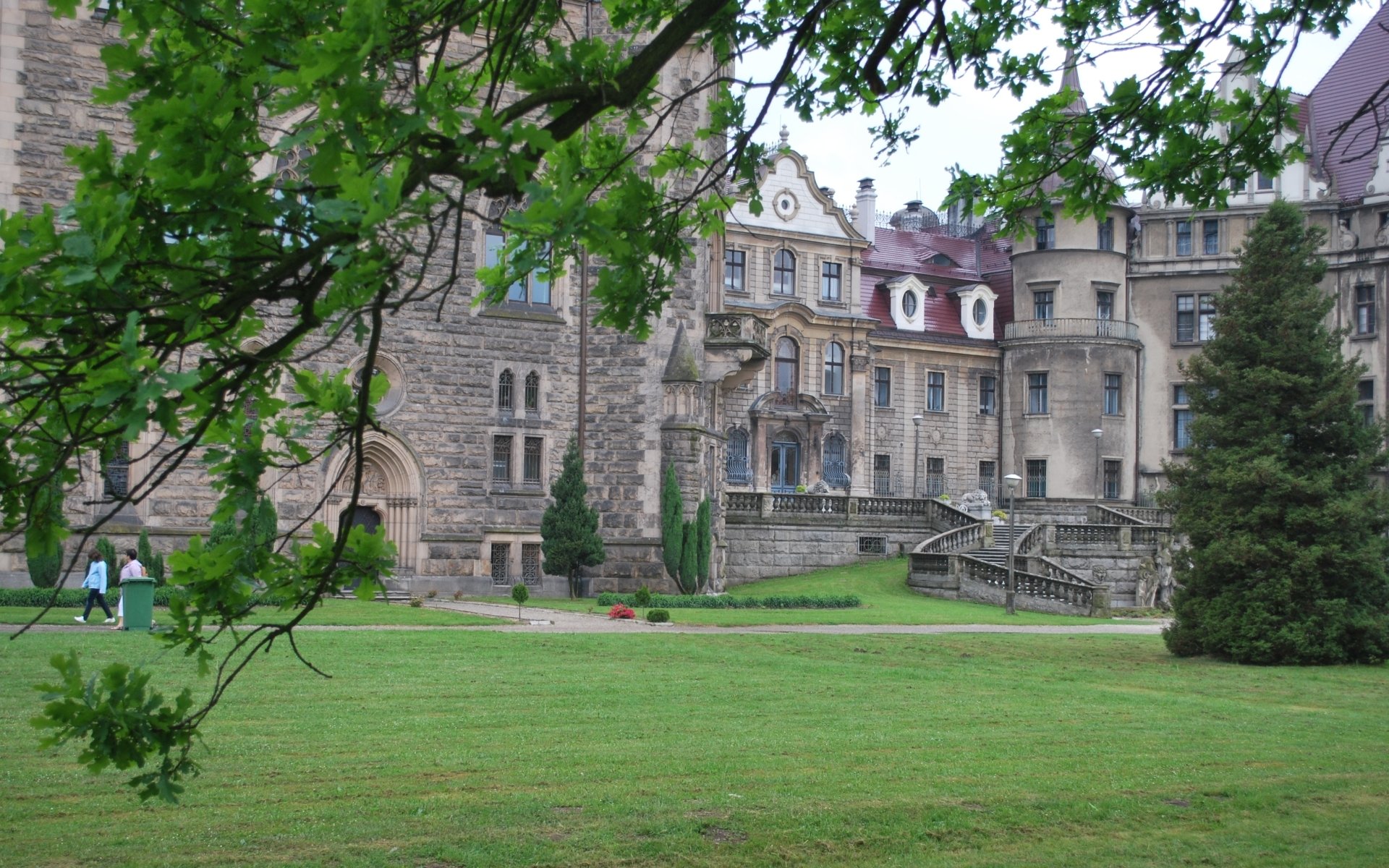 Download Man Made Moszna Castle HD Wallpaper