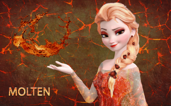 Film La Reine des neiges Elsa Feu Lava Fond d'écran HD | Image