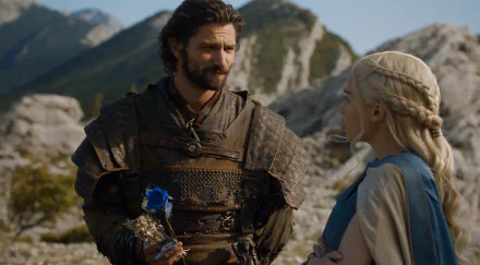Michiel Huisman Daario Naharis Emilia Clarke Daenerys Targaryen TV Show Game Of Thrones HD Desktop Wallpaper | Background Image