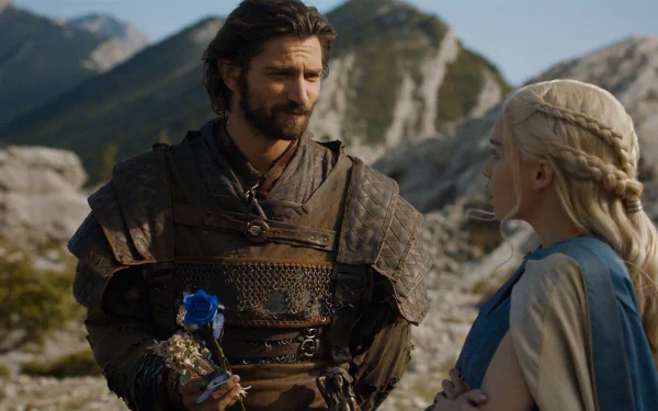 Michiel Huisman Daario Naharis Emilia Clarke Daenerys Targaryen TV Show Game Of Thrones HD Desktop Wallpaper | Background Image