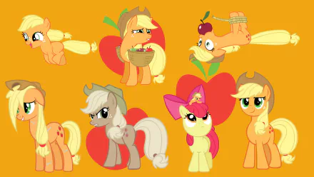 Apple Bloom Applejack (My Little Pony) TV Show My Little Pony: Friendship Is Magic HD Desktop Wallpaper | Background Image