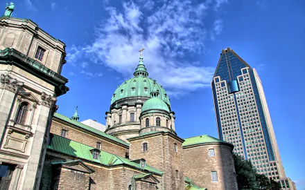 religious Basilique-Cathedrale Marie-Reine du Monde in Montreal HD Desktop Wallpaper | Background Image