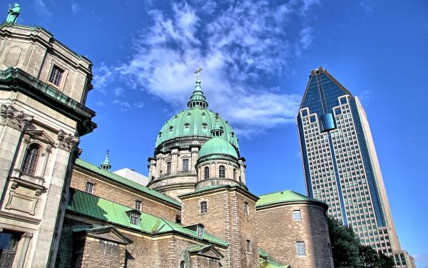 Religious Basilique-Cathedrale Marie-Reine du Monde in Montreal Basilicas  HD Wallpaper | Background Image