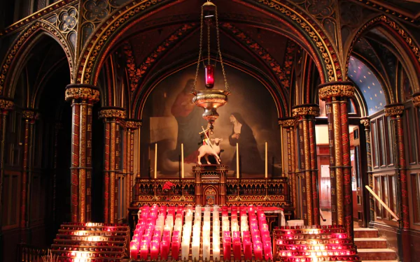 religious Notre-Dame Basilica of Montreal HD Desktop Wallpaper | Background Image
