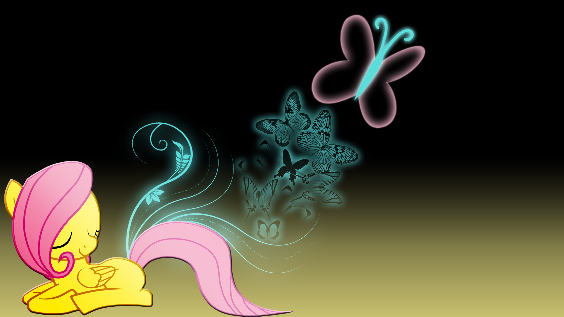 Filly Fluttershy Wallpaper by marco23p