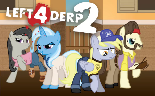 Octavia Melody Trixie (My Little Pony) Derpy Hooves TV Show crossover HD Desktop Wallpaper | Background Image