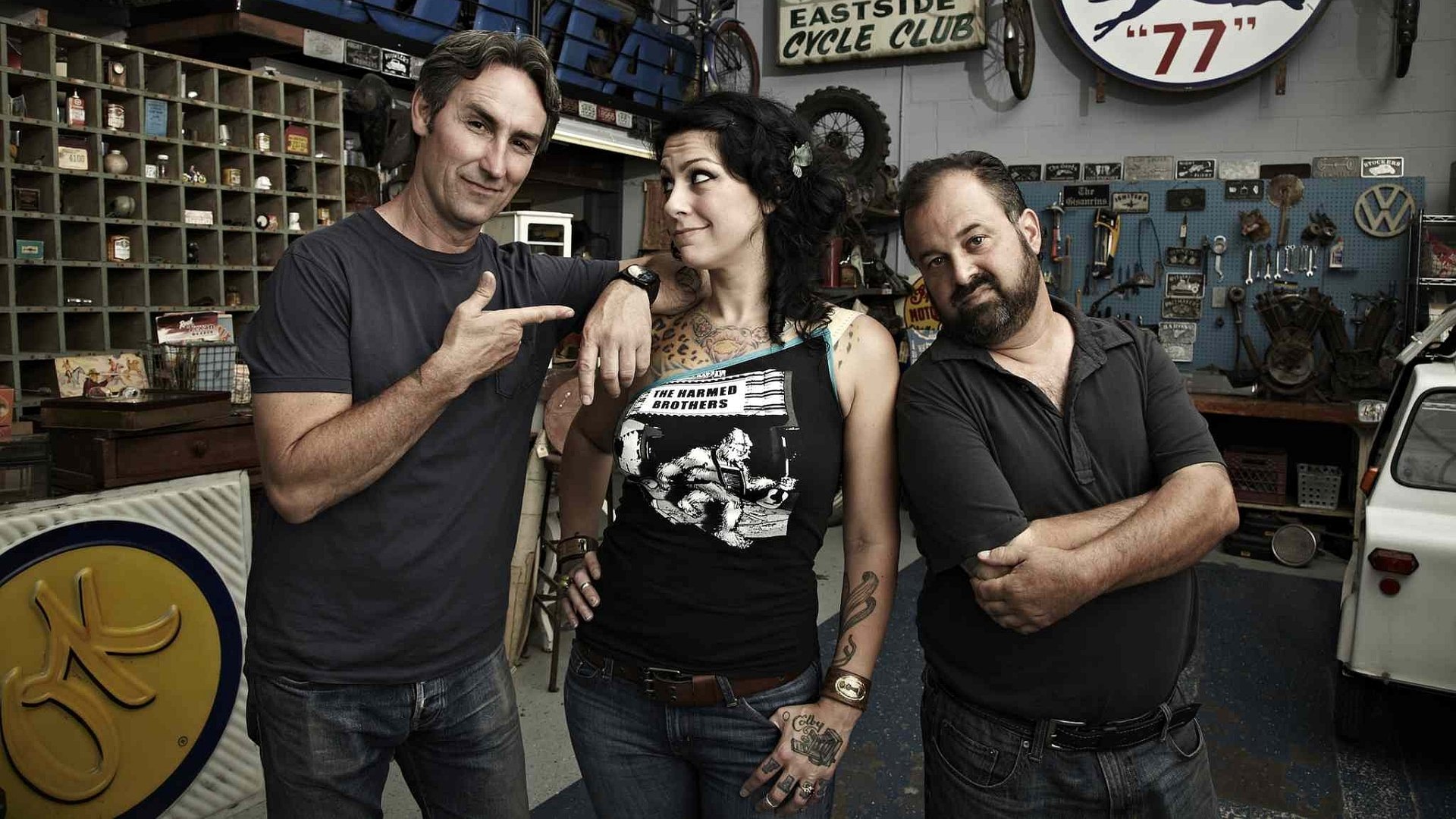 Download Tattoo Frank Fritz Mike Wolfe Danielle Colby Tv Show American Pickers Hd Wallpaper 