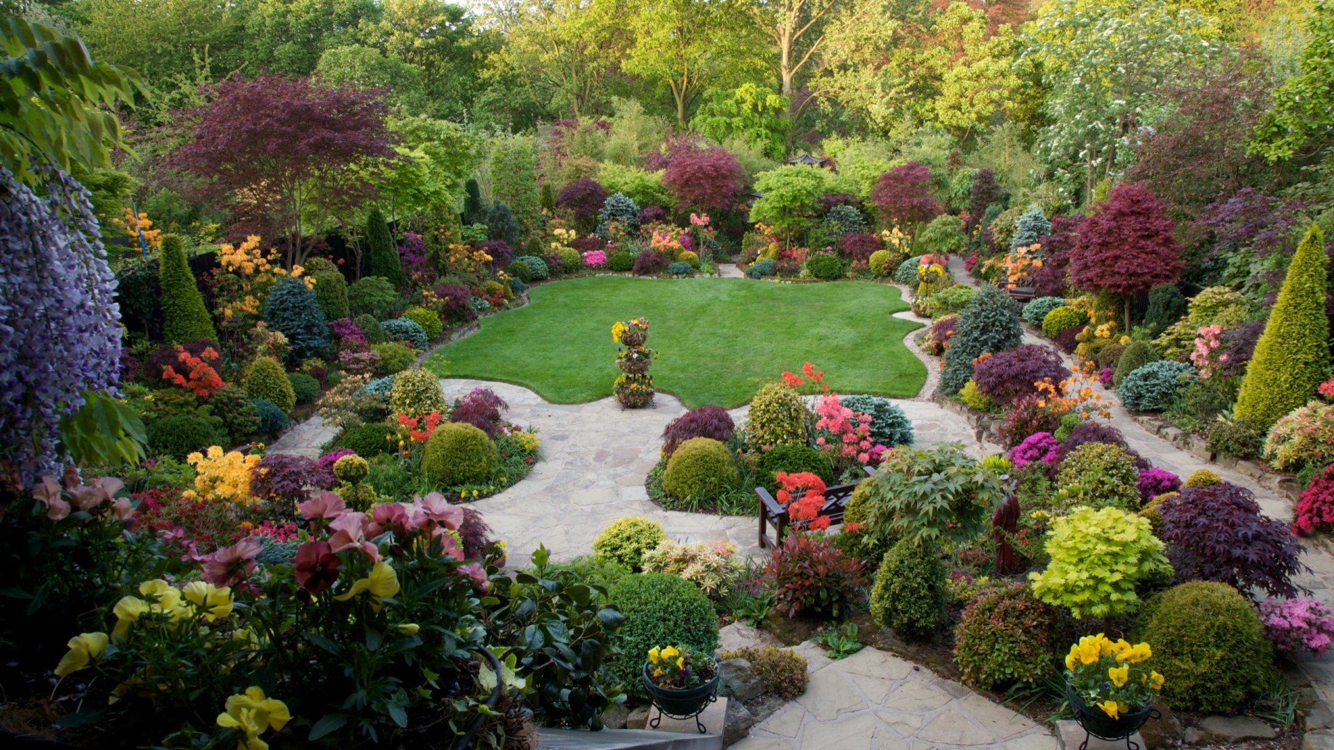 Man Made Garden HD Wallpaper