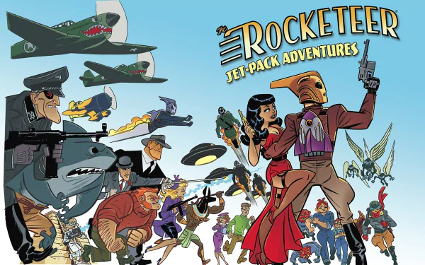 Comic The Rocketeer HD Desktop Wallpaper | Background Image