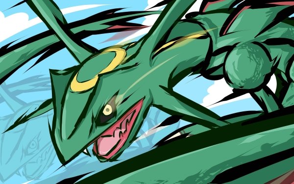 Video Game Pokémon Rayquaza HD Wallpaper | Background Image