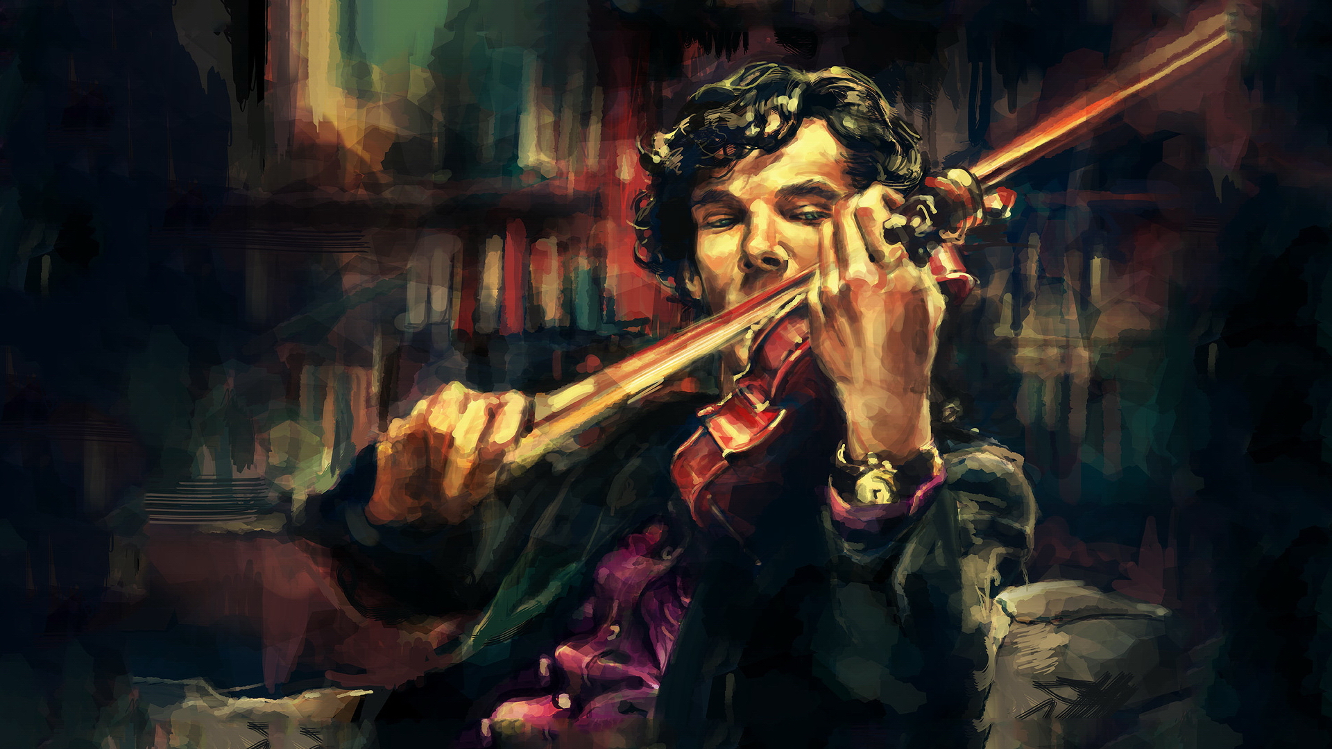 Sherlock HD Wallpaper by Alice X. Zhang
