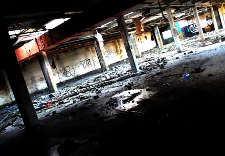 man made ruin HD Desktop Wallpaper | Background Image