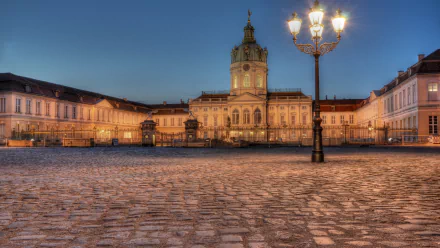 HDR man made Charlottenburg Palace HD Desktop Wallpaper | Background Image