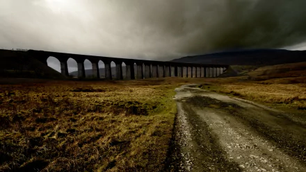 man made Ribblehead Viaduct HD Desktop Wallpaper | Background Image