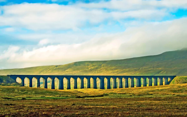 man made Ribblehead Viaduct HD Desktop Wallpaper | Background Image