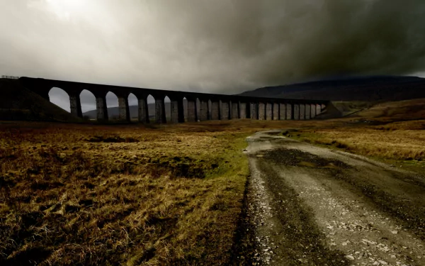 man made Ribblehead Viaduct HD Desktop Wallpaper | Background Image