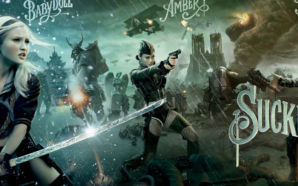 Vanessa Hudgens Jamie Chung Emily Browning movie Sucker Punch HD Desktop Wallpaper | Background Image